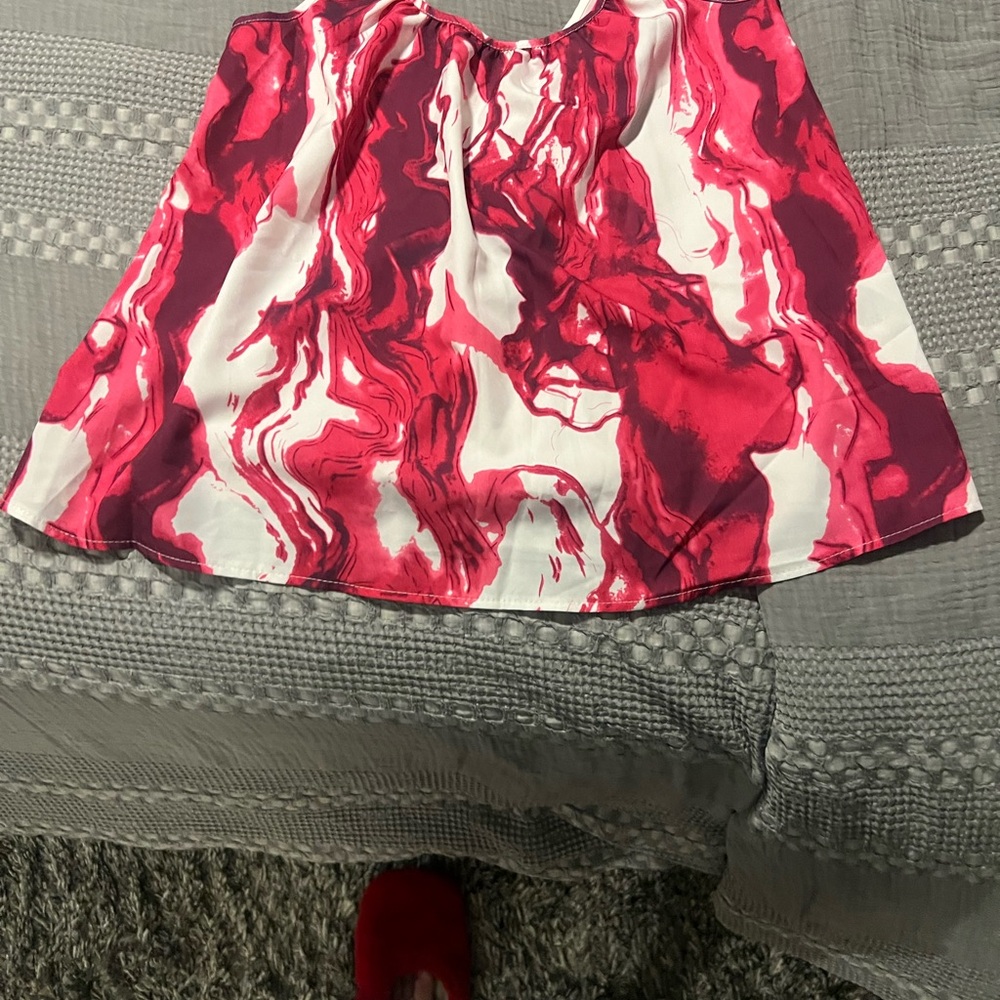 SHEIN Red and Pink A-line Camisole for Cocktail